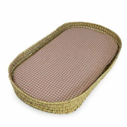 Cama De Palma EliteLounge + Colchón Impermable + Textil Para Colchón Rosé Vichý 80 X 47 Cm