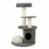 Rascador Para Gatos Arquivet Audrey Torre Color Gris 60 Cm X 60 Cm X 96 Cm