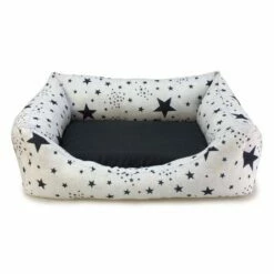 Cama Estrellas Para Perros Color Negro 50 Cm X 45 Cm X 17cm
