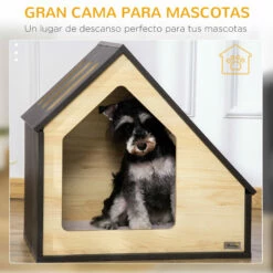 PawHut Caseta De Madera Para Perros Perrera 60 Cm X 40 Cm X 59.2 Cm -Tienda barata Tiendanimal 1f812d2b9d2b47a2a0d9a889c134fab1