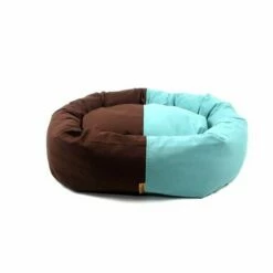 Cuna Donut Choco-Mint Para Perros Color Turquesa 103 Cm X 93 Cm X 27 Cm