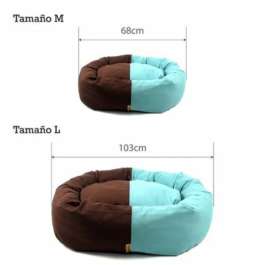 Cuna Donut Choco-Mint Para Perros Color Turquesa 103 Cm X 93 Cm X 27 Cm 3 Cuna Donut Choco-Mint Para Perros Color Turquesa 103 Cm X 93 Cm X 27 Cm - Imagen 3