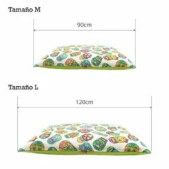 Colchoneta Calavera Mexicana Para Perros Color Verde 120 Cm X 80 Cm -Tienda barata Tiendanimal 20490 2 IMG00012225
