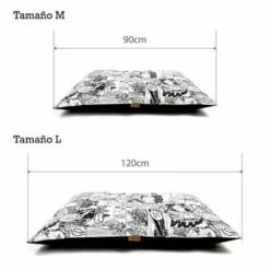 Colchoneta Cómic Para Perros Color Negro 120 Cm X 80 Cm -Tienda barata Tiendanimal 20491 2 IMG00012252