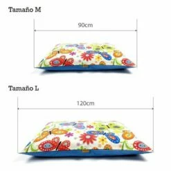 Colchoneta Para Perros Mariposas De Colores Rectangular 120 Cm X 80 Cm -Tienda barata Tiendanimal 20496 1 IMG00012158
