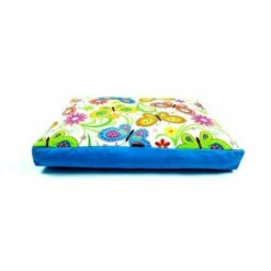 Cama Para Perros Mariposas De Colores Hipoalergénica 90 Cm X 60 Cm X 10 Cm