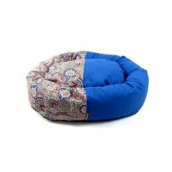 Cuna Donut Goa Para Perros Color Azul 68 Cm X 61 Cm X 23 Cm