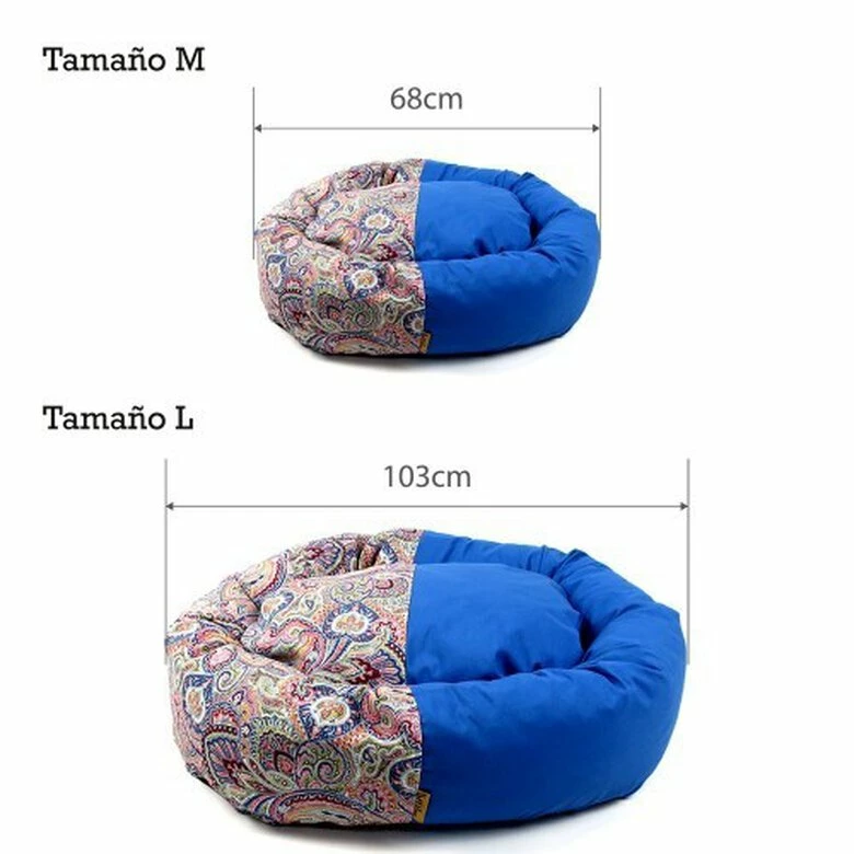 Cuna Donut Goa Para Perros Color Azul 68 Cm X 61 Cm X 23 Cm 2 Cuna Donut Goa Para Perros Color Azul 68 Cm X 61 Cm X 23 Cm - Imagen 2