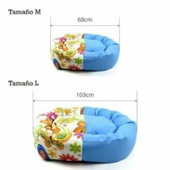 Cuna Para Perros The Pet Lover Donut Mariposas Azul 68 Cm X 61 Cm X 23 Cm -Tienda barata Tiendanimal 20524 2 IMG00012691