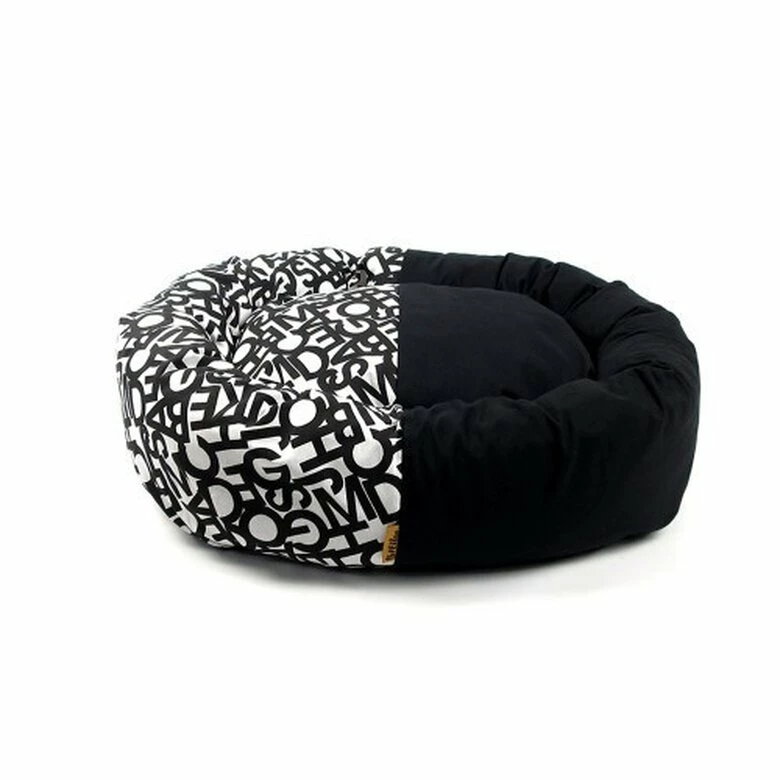 Cuna Donut Abecedario Para Perros Color Negro 103 Cm X 93 Cm X 27 Cm 1 Cuna Donut Abecedario Para Perros Color Negro 103 Cm X 93 Cm X 27 Cm