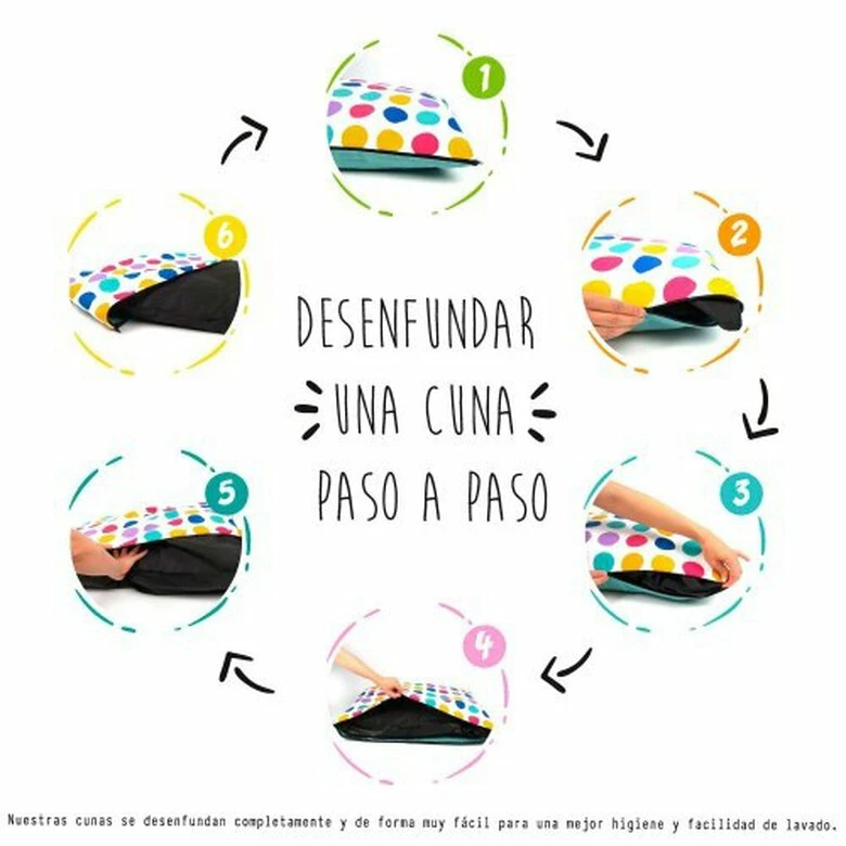 Cuna Donut Abecedario Para Perros Color Negro 103 Cm X 93 Cm X 27 Cm 6 Cuna Donut Abecedario Para Perros Color Negro 103 Cm X 93 Cm X 27 Cm - Imagen 6