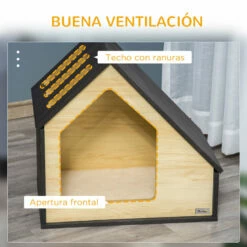 PawHut Caseta De Madera Para Perros Perrera 60 Cm X 40 Cm X 59.2 Cm -Tienda barata Tiendanimal 21013b7a9bc341bc92a6680f488a07f0