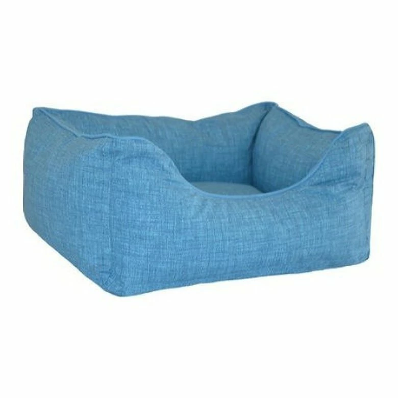 Cama Para Perros Salud Con Borde Mullido En Azul 60 Cm X 50 Cm 2 Cama Para Perros Salud Con Borde Mullido En Azul 60 Cm X 50 Cm - Imagen 2