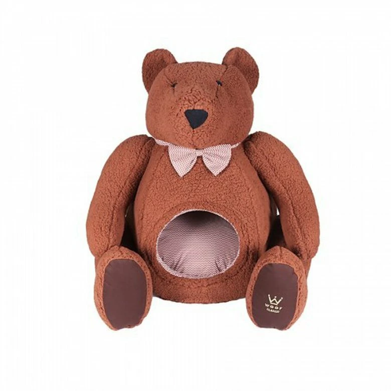 Cama De Oso Woof Para Perros Color Marrón 75 Cm X 50 Cm X 45 Cm 1 Cama De Oso Woof Para Perros Color Marrón 75 Cm X 50 Cm X 45 Cm