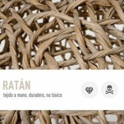 Cama Cueva De Ratán PawHut Para Gatos Color Madera Natural 52 Cm X 58 Cm -Tienda barata Tiendanimal 27189 22072212225447 4 cama cueva pawhut para gatos color madera natural