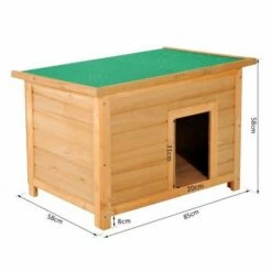 Caseta De Madera PawHut Para Perros Color Amarillo 85 Cm X 58 Cm X 58 Cm -Tienda barata Tiendanimal 27479 1 IMG00039156
