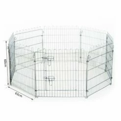 Parque Para Cachorros PawHut Color Plateado 60 Cm X 63 Cm -Tienda barata Tiendanimal 27769 2 IMG00038991