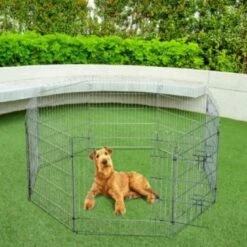 Parque Para Cachorros PawHut Color Plateado 60 Cm X 63 Cm -Tienda barata Tiendanimal 27769 22072212272455 1 parque para cachorros pawhut color plateado