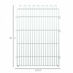 Parque Para Cachorros PawHut Color Plateado 60 Cm X 63 Cm -Tienda barata Tiendanimal 27769 22072212272474 3 parque para cachorros pawhut color plateado