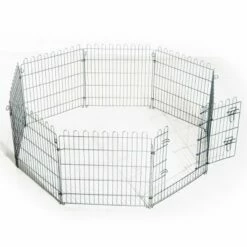 Parque Para Cachorros PawHut Color Plateado 76 Cm X 63 Cm -Tienda barata Tiendanimal 27769 4 IMG00038999 1