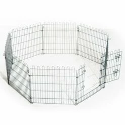 Parque Para Cachorros PawHut Color Plateado 91 Cm X 63 Cm -Tienda barata Tiendanimal 27769 4 IMG00038999 2