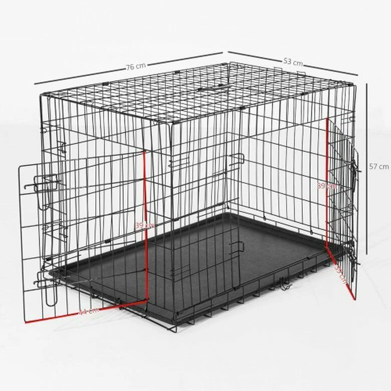 Transportín PawHut ABS Para Perros Color Negro 76 Cm X 46 Cm X 52 Cm 3 Transportín PawHut ABS Para Perros Color Negro 76 Cm X 46 Cm X 52 Cm - Imagen 3