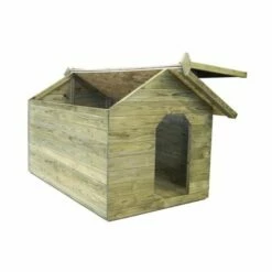 Vidaxl Caseta De Madera Para Perros 105,5 Cm X 123,5 Cm X 85 Cm -Tienda barata Tiendanimal 28365 22080809202297 7 vidaxl caseta madera para perros 1