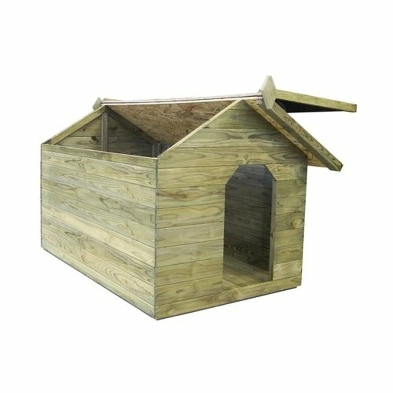 Vidaxl Caseta De Madera Para Perros 74 Cm X 78,5 Cm X 61,5 Cm 6 Vidaxl Caseta De Madera Para Perros 74 Cm X 78,5 Cm X 61,5 Cm - Imagen 6