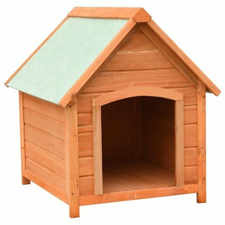 VIDAXL Caseta De Madera Para Perros Color Madera 72 Cm X 85 Cm X 82 Cm 1 VIDAXL Caseta De Madera Para Perros Color Madera 72 Cm X 85 Cm X 82 Cm