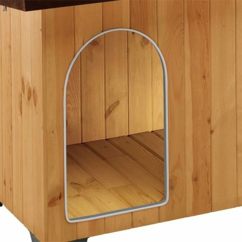 Caseta De Madera Baita 80 Ferplast Para Perros Color Marrón 102 Cm X 70 Cm X 65,5 Cm 2 Caseta De Madera Baita 80 Ferplast Para Perros Color Marrón 102 Cm X 70 Cm X 65,5 Cm - Imagen 2