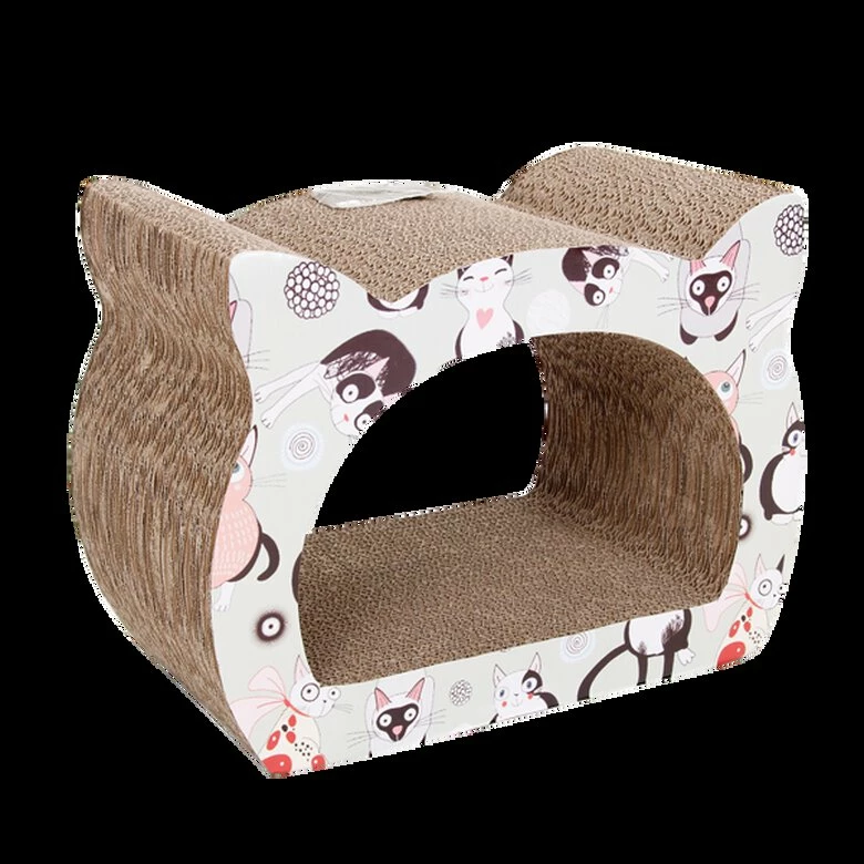 Nobleza - Rascador Para Gatos De Cartón 39 Cm X 29 Cm X 22 Cm 2 Nobleza - Rascador Para Gatos De Cartón 39 Cm X 29 Cm X 22 Cm - Imagen 2