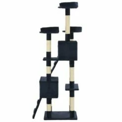 VIDAXL Rascador Con Postes De Sisal Para Gatos Color Azul 50 Cm X 50 Cm X 170 Cm 8 VIDAXL Rascador Con Postes De Sisal Para Gatos Color Azul 50 Cm X 50 Cm X 170 Cm -Tienda barata Tiendanimal 28606 3 IMG00043693