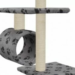 VIDAXL Rascador Con Poste De Sisal Color Gris Huella 70 Cm X 58 Cm X 260 Cm 9 VIDAXL Rascador Con Poste De Sisal Color Gris Huella 70 Cm X 58 Cm X 260 Cm -Tienda barata Tiendanimal 28616 4 IMG00043689