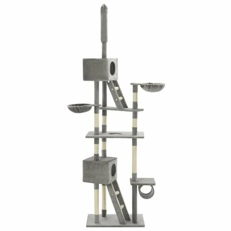 VIDAXL Árbol Rascador Para Gatos Color Gris 70 Cm X 50 Cm X 230-260 Cm 3 VIDAXL Árbol Rascador Para Gatos Color Gris 70 Cm X 50 Cm X 230-260 Cm - Imagen 3