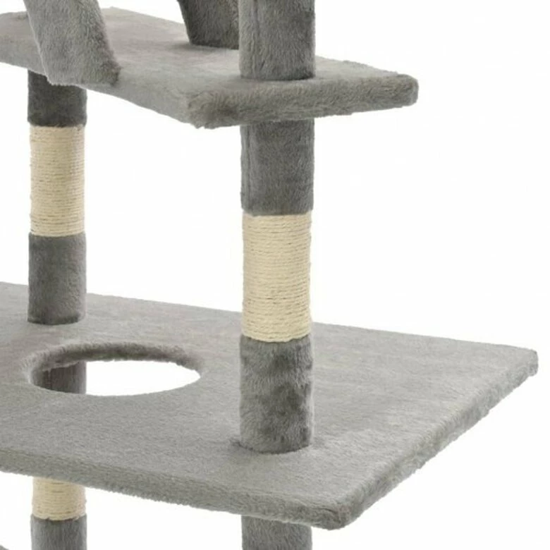 VIDAXL Árbol Rascador Para Gatos Color Gris 70 Cm X 50 Cm X 230-260 Cm 5 VIDAXL Árbol Rascador Para Gatos Color Gris 70 Cm X 50 Cm X 230-260 Cm - Imagen 5