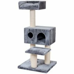 VIDAXL Arbol Rascador Comfort Para Gatos Color Gris 56 Cm X 56 Cm X 124 Cm -Tienda barata Tiendanimal 28744 1 IMG00044374