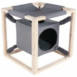 Cama Con Hamaca Catcube Para Gatos Color Gris 54 Cm X 54 Cm X 54 Cm 9 Cama Con Hamaca Catcube Para Gatos Color Gris 54 Cm X 54 Cm X 54 Cm -Tienda barata Tiendanimal 28820 4 IMG00044662