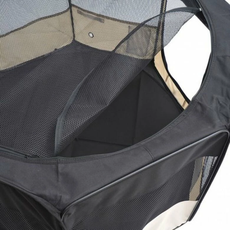 Pawhut Parque Plegable Negro Y Beige Para Perros 120 Cm X 48 Cm X 58 Cm 6 Pawhut Parque Plegable Negro Y Beige Para Perros 120 Cm X 48 Cm X 58 Cm - Imagen 6