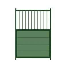 Panel Lacado Mixto Para Perrera Color Verde 200 Cm X 3 Cm X 195 Cm