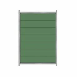 Panel Plástico Para Perrera Galvanizada Color Metal 135 Cm X 3 Cm X 195 Cm