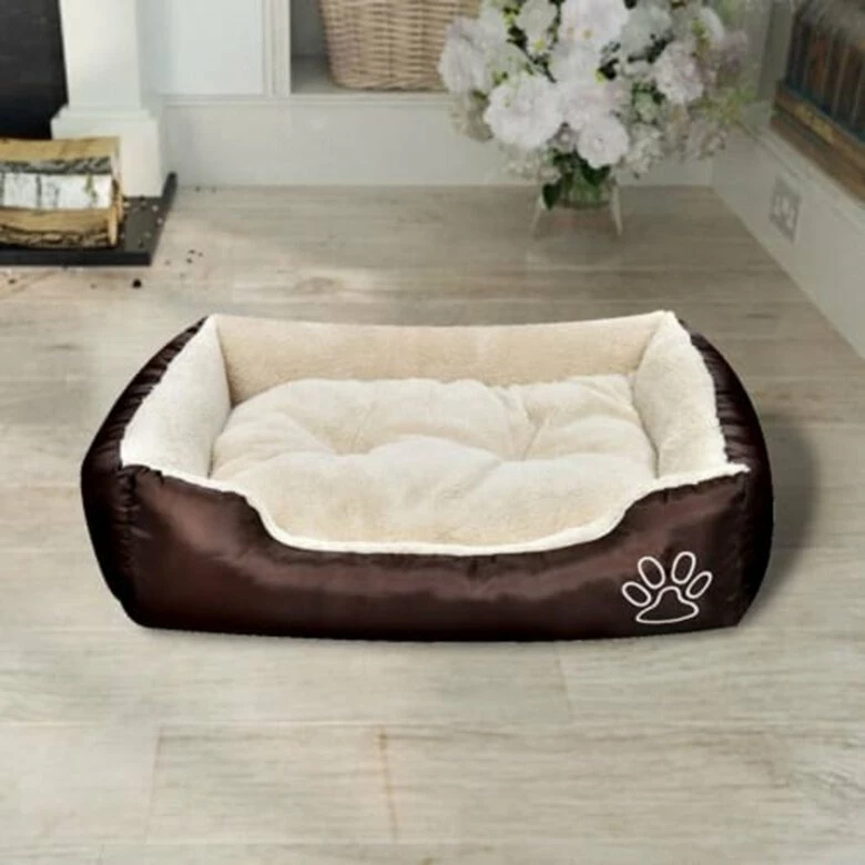 VIDAXL Cama Acolchada Para Perros Color Beige 90 Cm X 70 Cm X 20 Cm 2 VIDAXL Cama Acolchada Para Perros Color Beige 90 Cm X 70 Cm X 20 Cm - Imagen 2