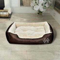 VIDAXL Cama Acolchada Para Perros Color Beige 110 Cm X 80 X 21 Cm -Tienda barata Tiendanimal 29473 1 IMG00047280 2