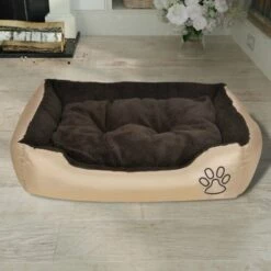 VIDAXL Cama Acolchada Para Perros Color Beige 90 Cm X 70 Cm X 20 Cm 8 VIDAXL Cama Acolchada Para Perros Color Beige 90 Cm X 70 Cm X 20 Cm -Tienda barata Tiendanimal 29473 2 IMG00047320 1