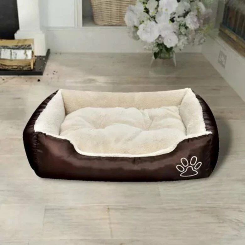 VIDAXL Cama Acolchada Para Perros Color Beige 50 Cm X 38 Cm X 17 Cm 4 VIDAXL Cama Acolchada Para Perros Color Beige 50 Cm X 38 Cm X 17 Cm - Imagen 4