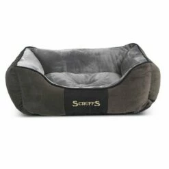 Cama Rectangular Para Mascotas Color Gris 90 Cm X 70 Cm