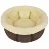 VIDAXL Cama Redonda Para Mascotas Color Marrón 50 Cm X 22 Cm