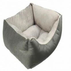 Cuna De Tapicería Y Coralina Para Perros Color Gris 52 Cm X 42 Cm X 20 Cm -Tienda barata Tiendanimal 31185 1 IMG00053389