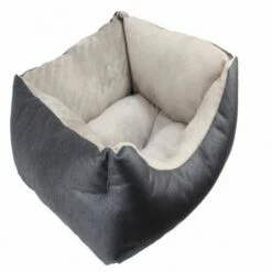 Cuna De Tapicería Y Coralina Para Perros Color Negro 78 Cm X 60 Cm X 22 Cm -Tienda barata Tiendanimal 31187 1 IMG00053417