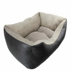 Cuna De Tapicería Y Coralina Para Perros Color Negro 78 Cm X 60 Cm X 22 Cm -Tienda barata Tiendanimal 31187 2 IMG00055470