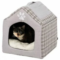Trixie Cama Con Forma De Caseta Para Mascotas Color Gris 40 Cm X 40 Cm X 45 Cm -Tienda barata Tiendanimal 32046 1 IMG00056438
